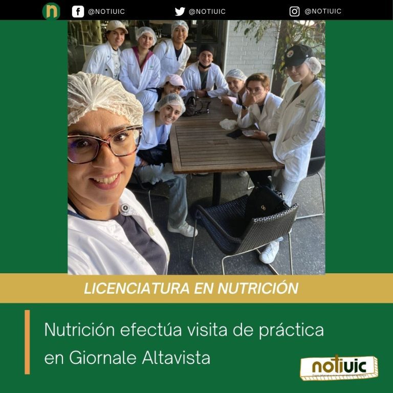 Nutrición efectúa visita de práctica en Giornale Altavista