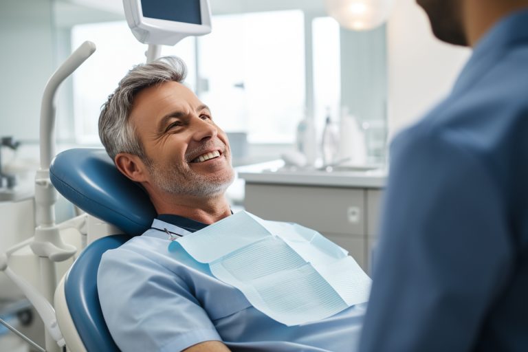 photo of a dentist educating a patient on proper dental hygiene practices, underlining the role of dentists in promoting oral health and preventing issues