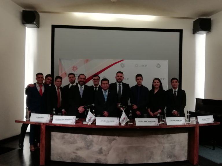 Asistencia a la conferencia de prensa del Instituto Mexicano de Contadores Públicos