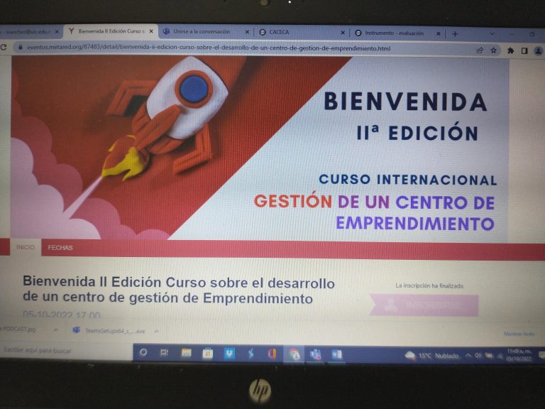 Academia de Emprendimiento participa en curso internacional