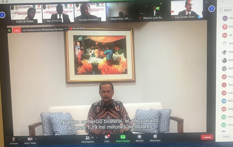 RCI participa en webinar de Embajada de Indonesia