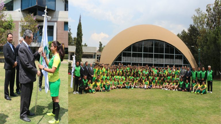 Ceremonia de abanderamiento Torneo Interprepas UPAEP