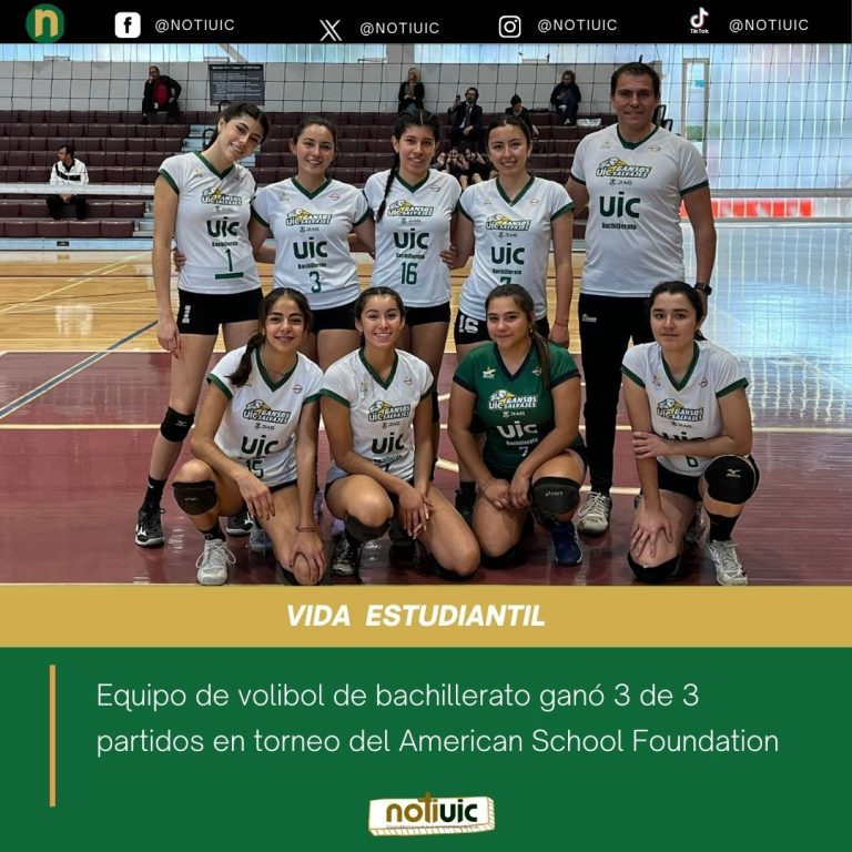 Equipo de voleibol de bachillerato ganó 3 de 3 partidos en torneo del American School Foundation