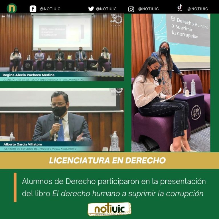 Alumnos de Derecho participaron en la presentación del libro El derecho humano a suprimir la corrupción