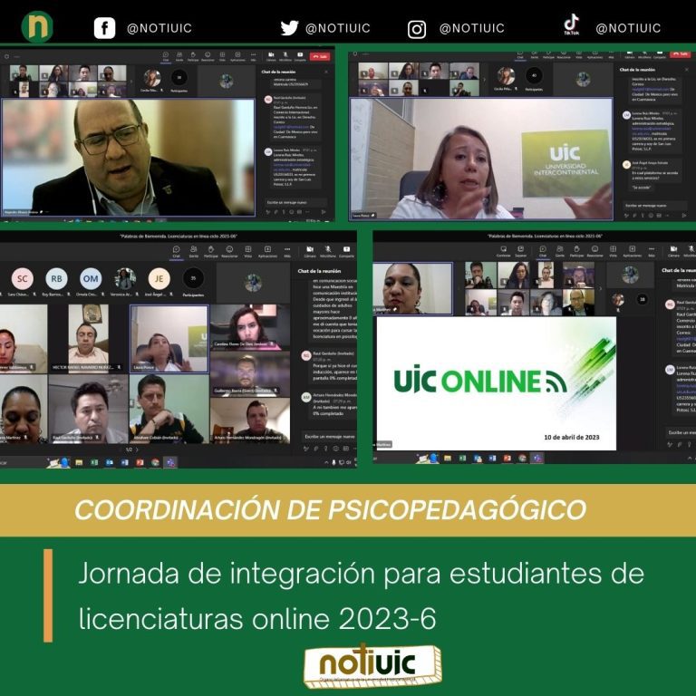 Jornada de integración para estudiantes de licenciaturas online 2023-6