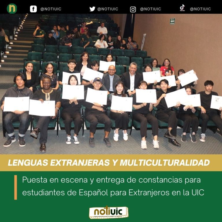 Puesta en escena y entrega de constancias para estudiantes de Español para Extranjeros en la UIC