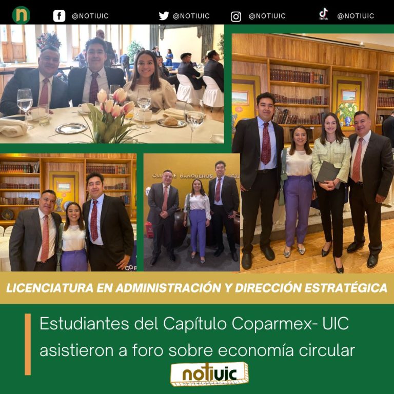 Estudiantes del Capítulo Coparmex- UIC asistieron a foro sobre economía circular