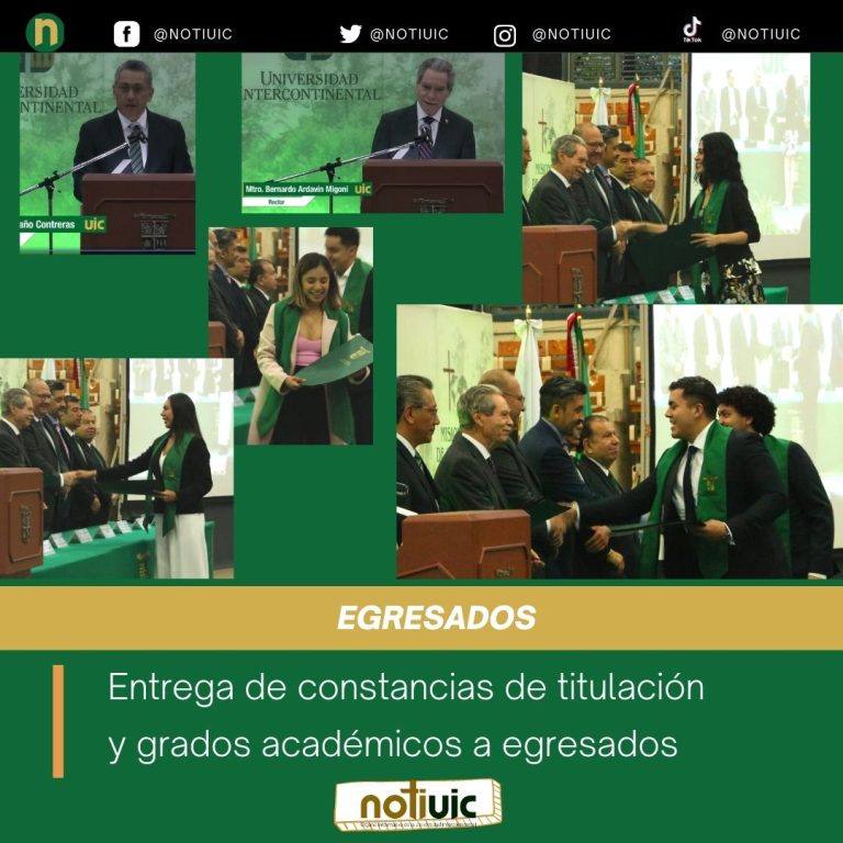 Entrega de constancias de titulación y grados académicos a egresados