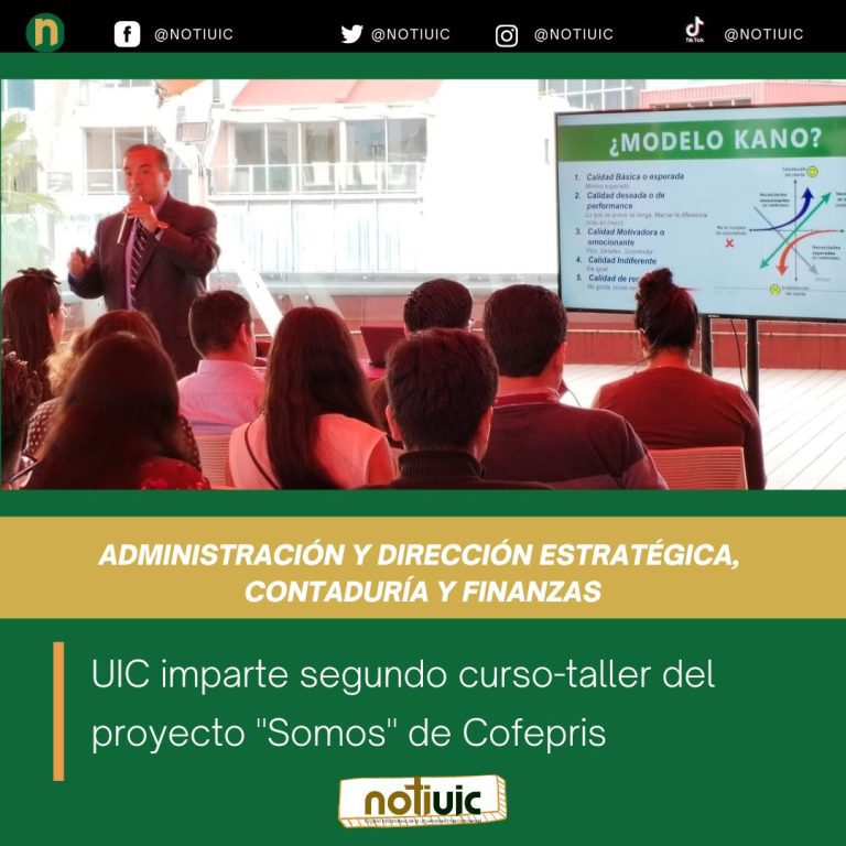 UIC imparte segundo curso-taller del proyecto “Somos” de Cofepris