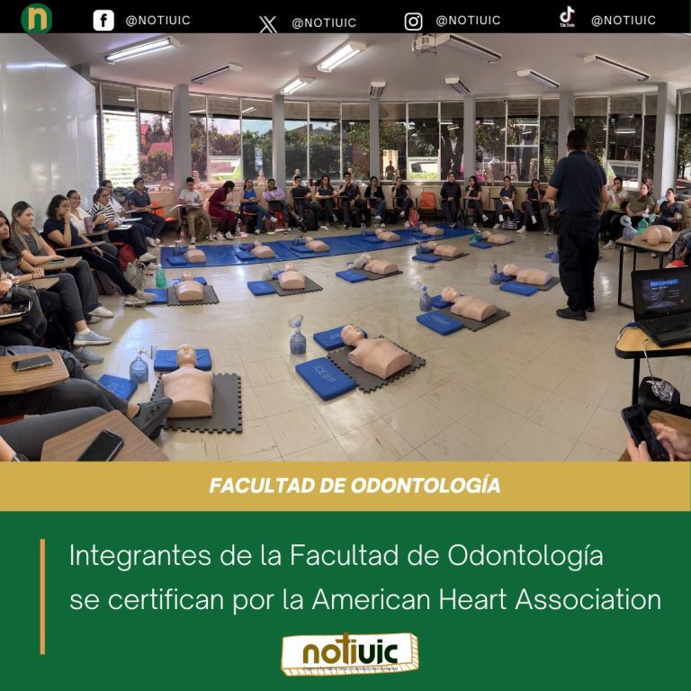 Integrantes de la Facultad de Odontología se certifican por la American Heart Association