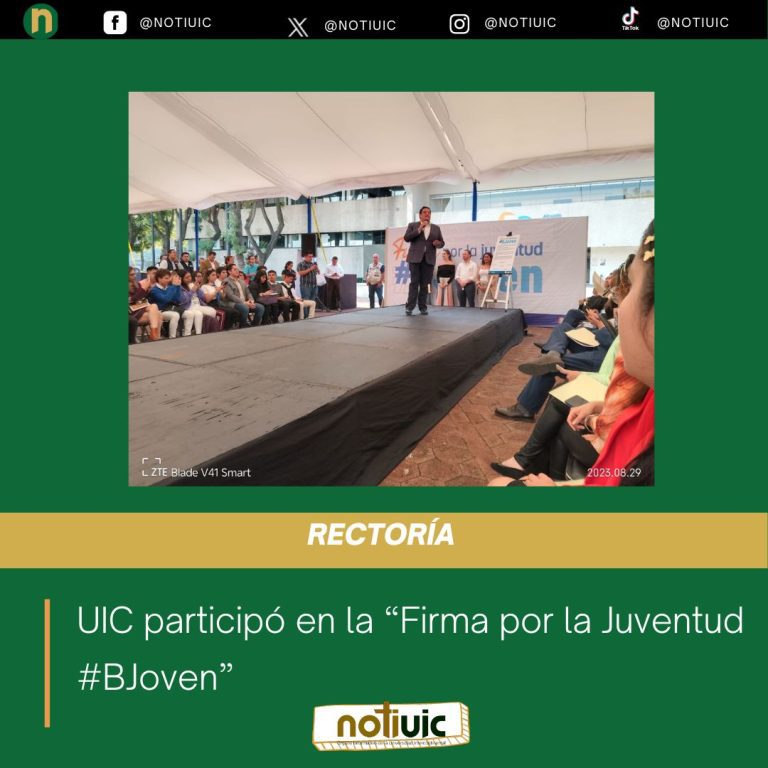 UIC participó en la “Firma por la Juventud #BJoven”