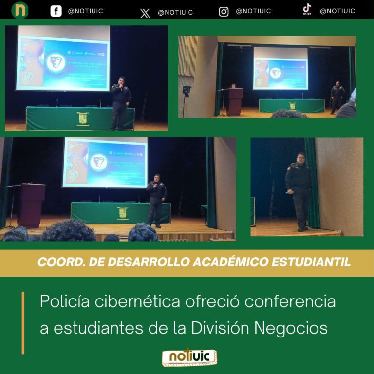 Conferencia a estudiantes de la División Negocios sobre seguridad cibernética