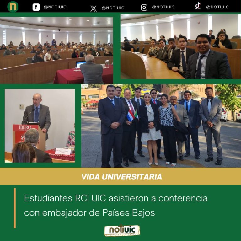 Estudiantes RCI UIC asistieron a conferencia con embajador de Países Bajos