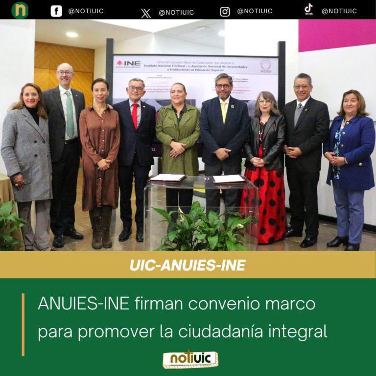 ANUIES-INE firman convenio marco para promover la ciudadanía integral