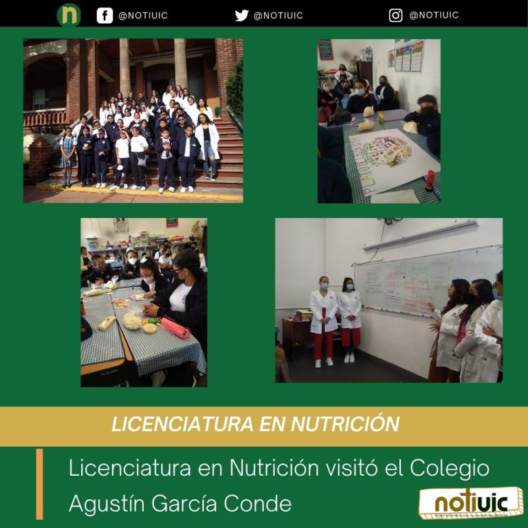 Licenciatura en Nutrición visitó el Colegio  Agustín García Conde