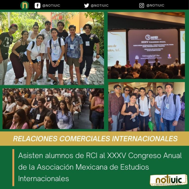 Asisten alumnos de RCI al XXXV Congreso Anual de la Asociación Mexicana de Estudios Internacionales